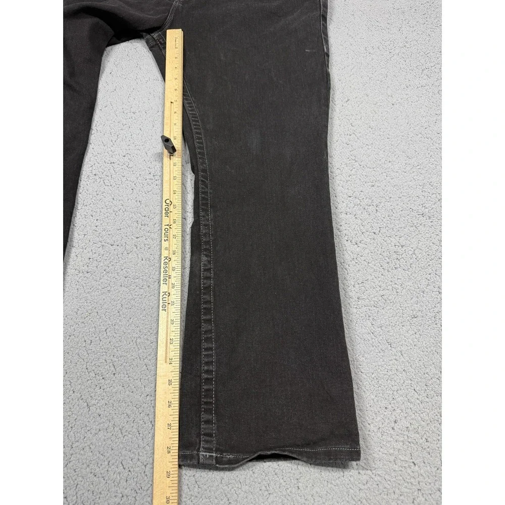 True Religion Ricky Jeans Mens 36x29 Relaxed‎ Straight Stretch Charcoal Wash